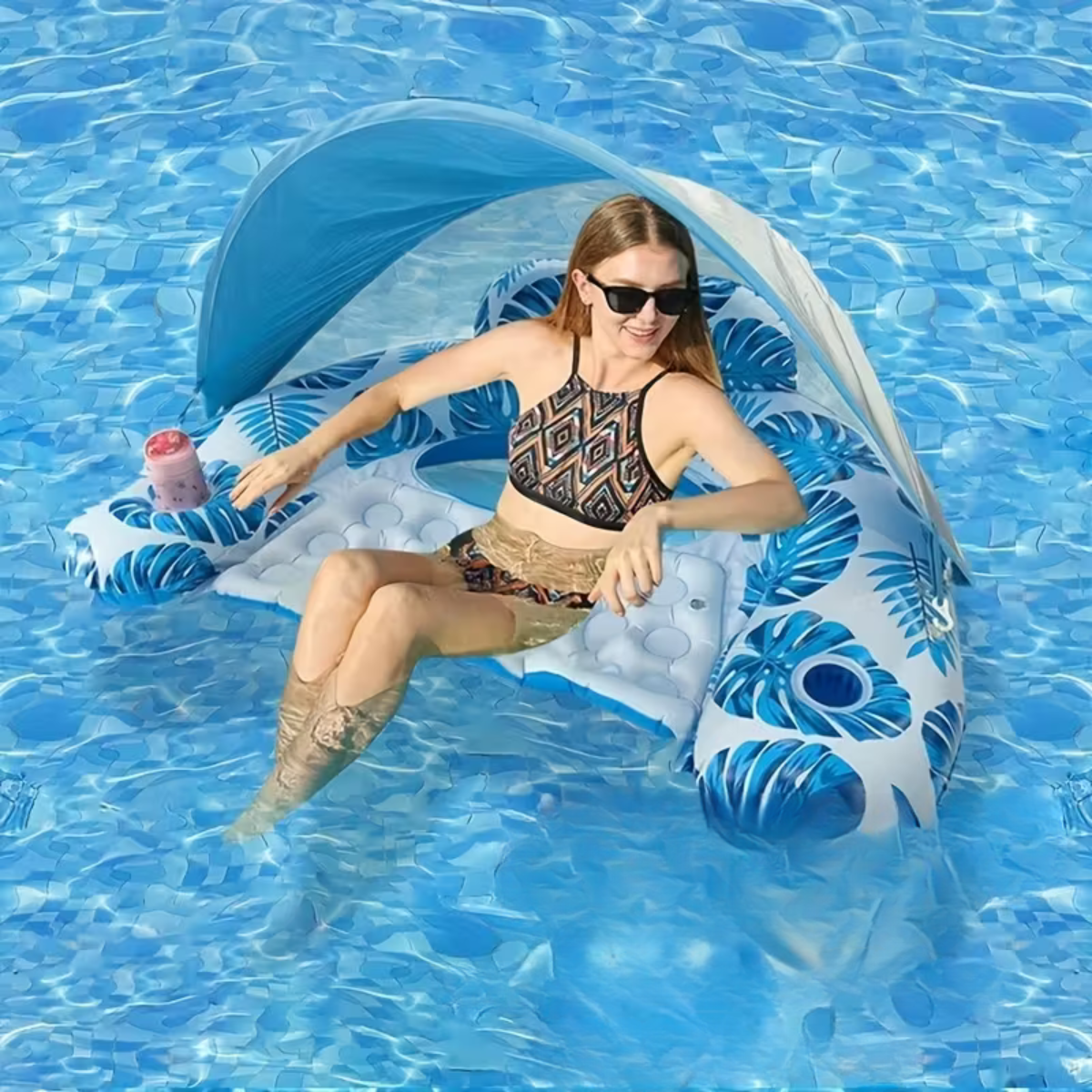 ™Splash | מצוף בריכה עם גגון