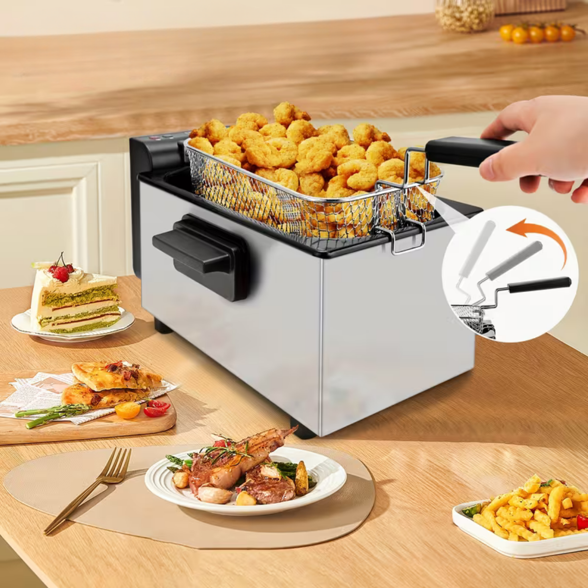 ™Suteo | טיגון חשמלי מפלדה