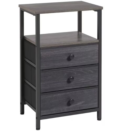 ™Feravion | שידת לילה עם מגירות אחסון, שולחן צד מודרני לבית