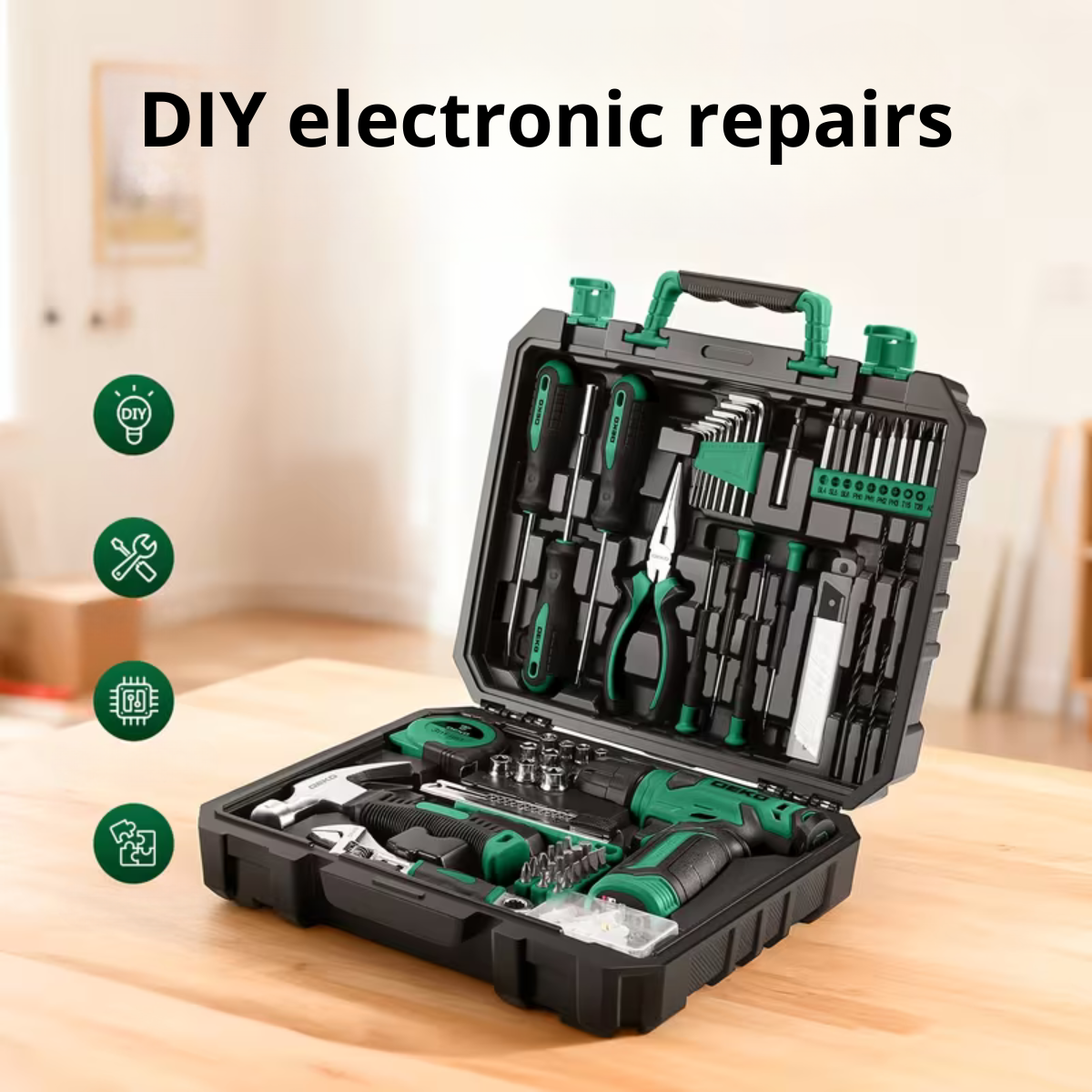 Malor™ | Power tool set with carrying case