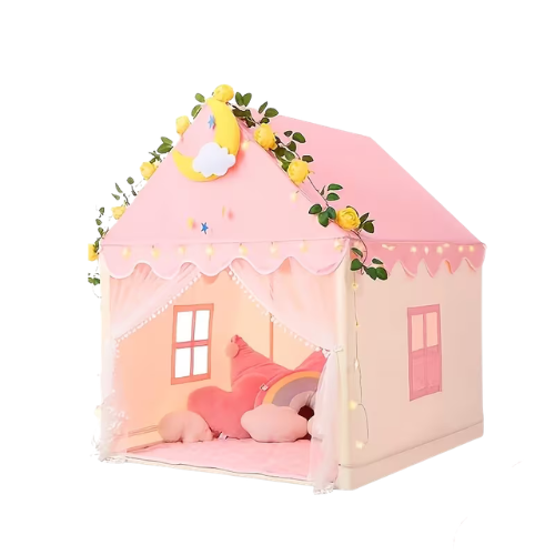 ™Zahriella | בית משחק נסיכה ורוד לילדים, בית בובות קל למשחקי דמיון